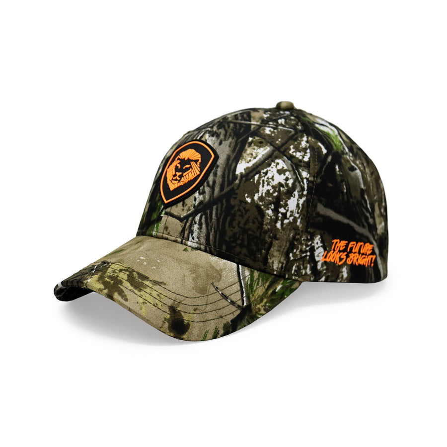 Lion Shield Back Woods print Snapback hat