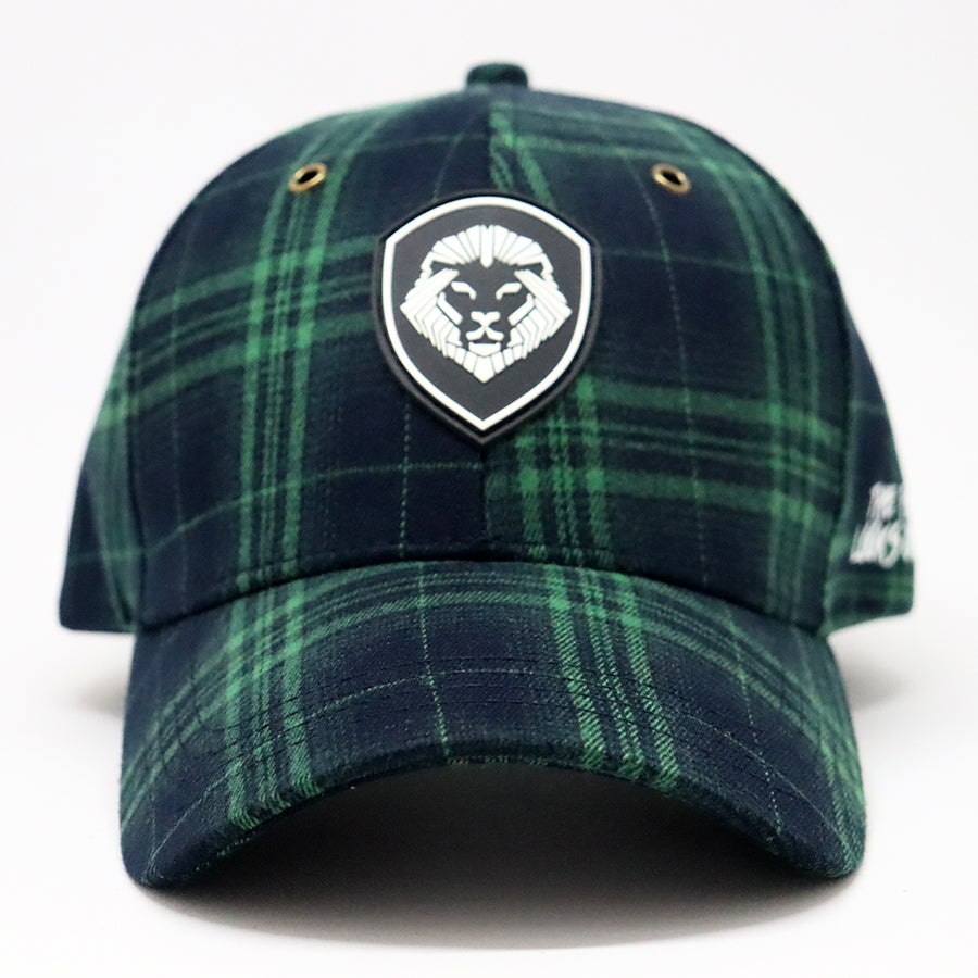 VT Shield logo Green Tartan Plaid Future Looks Bright Snapback Hat