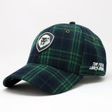 VT Shield logo Green Tartan Plaid Future Looks Bright Snapback Hat