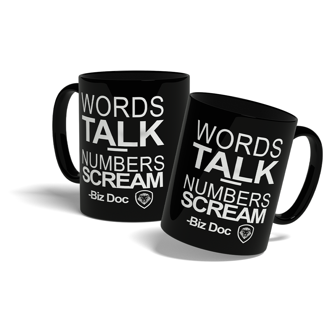 Biz Doc Words Talk Valuetainment Mug