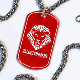 Future Looks Bright! 25" Stainless Steel Dog Tag Necklace