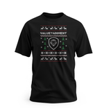 Men's Valuetainment Christmas Black Short Sleeve T-Shirt