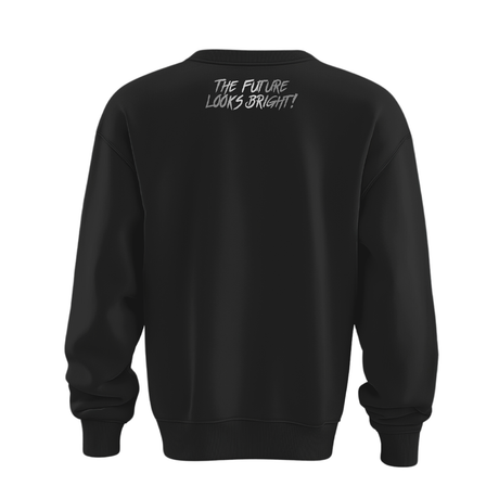 Valuetainment Black Raised Print Performance Crewneck Sweatshirt