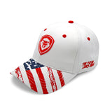 VT Shield Logo Future Looks Bright Patriotic Flag Snapback Hat