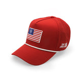 VT Flag Patch Red Future Looks Bright Performance Snapback Hat