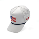 VT Flag Patch White Future Looks Bright Performance Snapback Hat