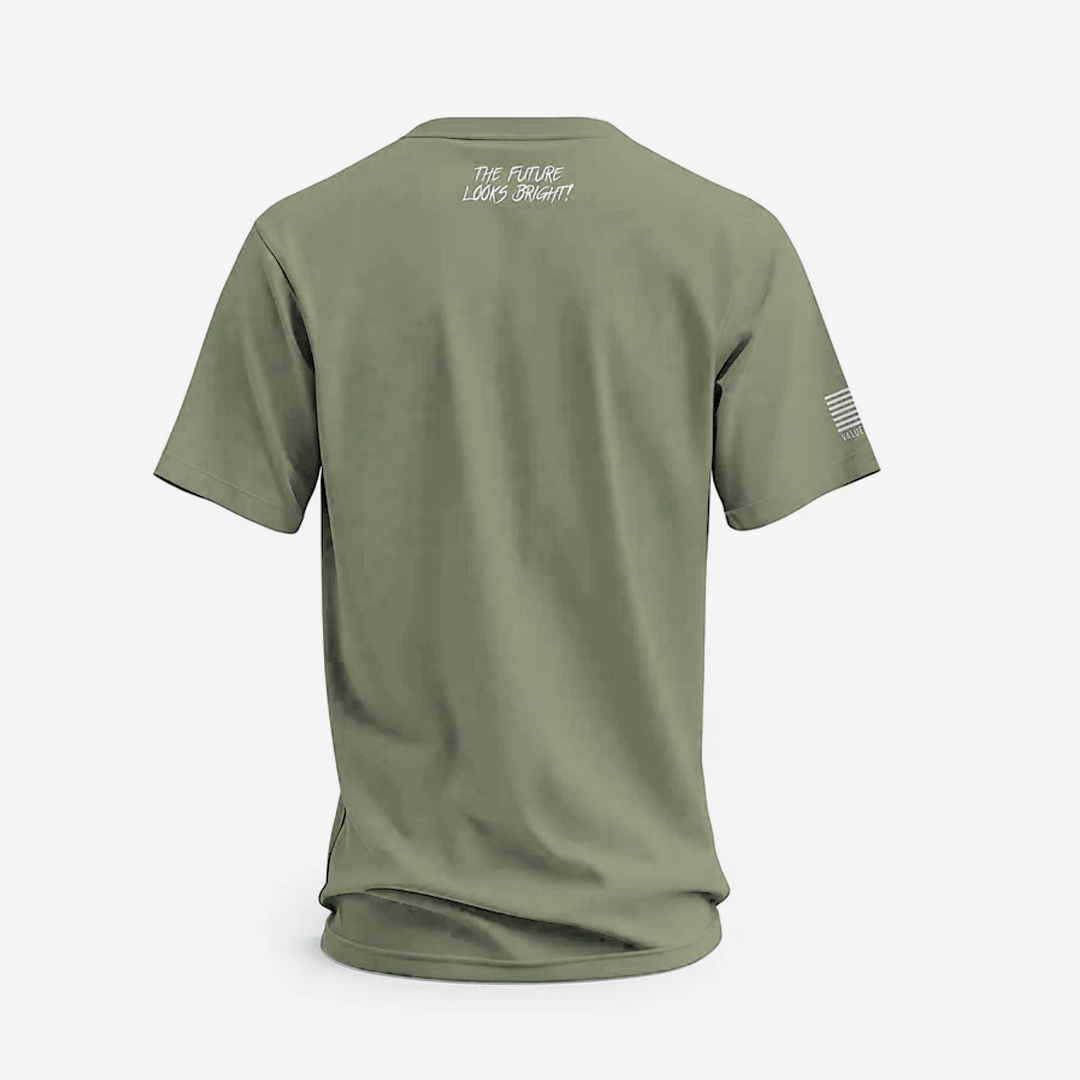 Angry Patriot Army Green Short-Sleeve T-Shirt