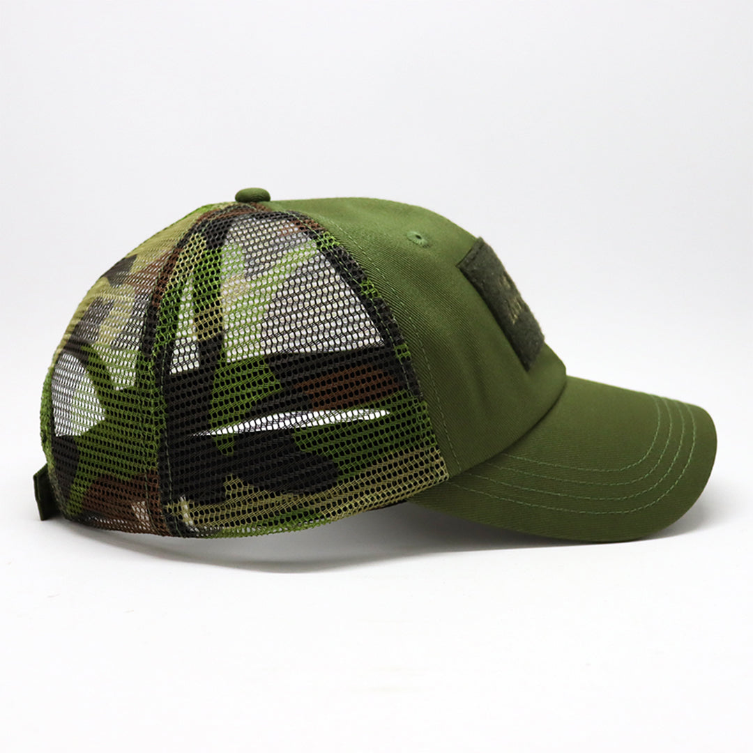 Future Looks Bright Army Green Camo Trucker Patch Snapback Hat