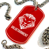 Future Looks Bright! 25" Stainless Steel Dog Tag Necklace