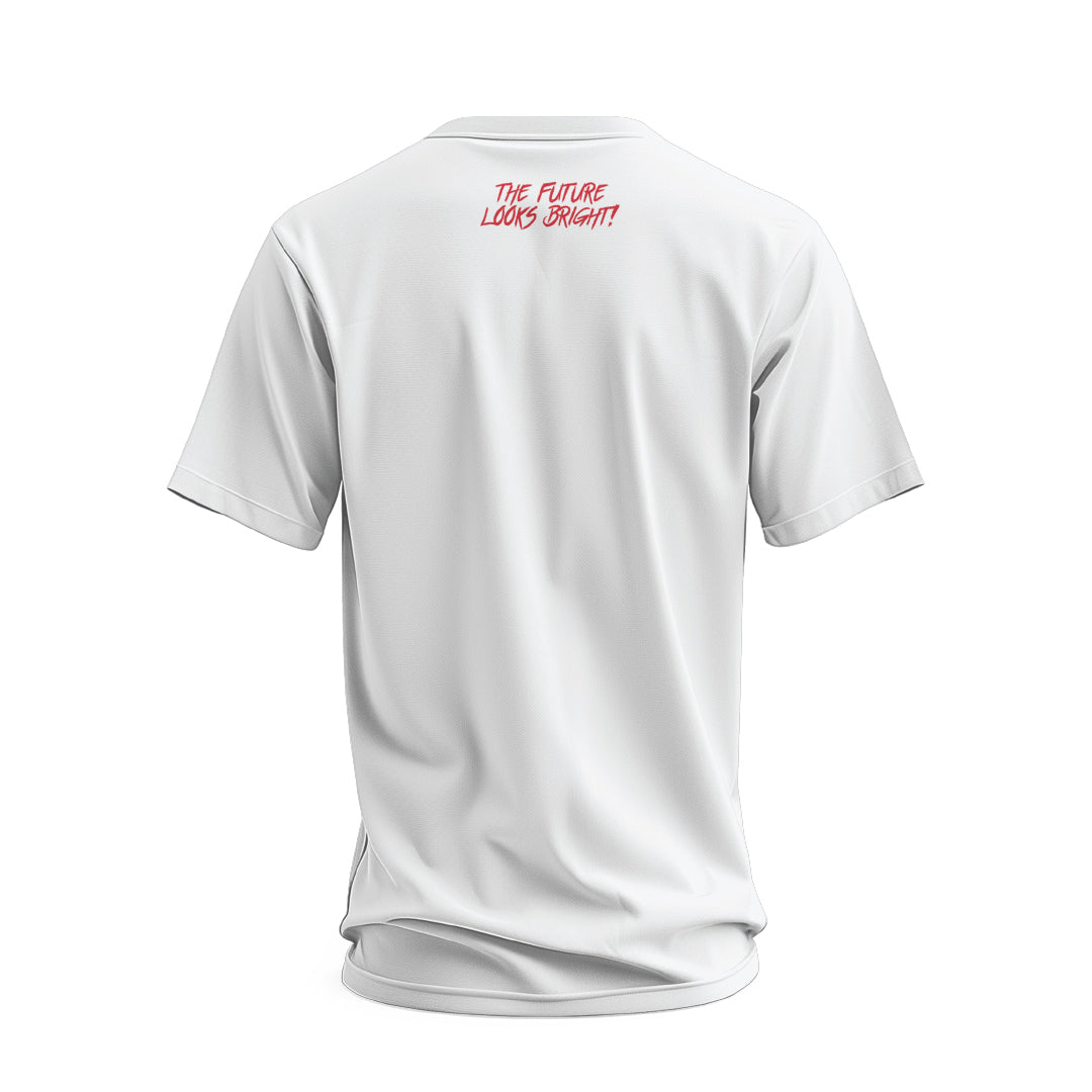 Future Looks Bright Gulf of America Valuetainment Flag White Short Sleeve T-Shirt