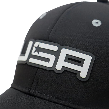 Future Looks Bright USA Black and Gray Rubber Patch Snapback Hat
