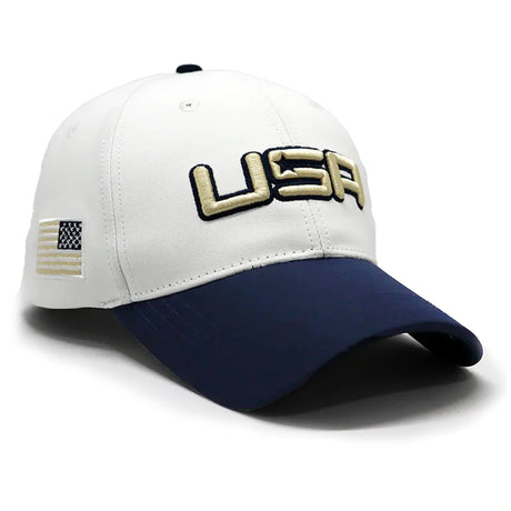 Future Looks Bright USA Dual Tone White and Navy Snapback Hat