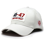 Future Looks Bright 45-47 Inauguration White Snapback Hat