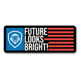 Future Looks Bright Flag Magnet 8" X 3"