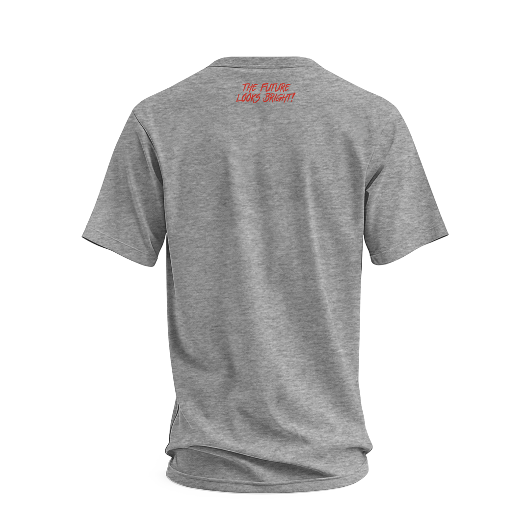 Future Looks Bright 47 Flag Grey Short Sleeve T-Shirt