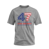 Future Looks Bright 47 Flag Grey Short Sleeve T-Shirt