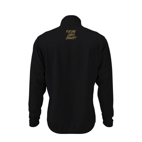 Future Looks Bright Royal Crest Black and Gold 1/4 Zip Pullover