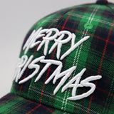 **Limited Edition** 1 of 250 Merry Christmas Green Flannel Plaid Snapback Hat