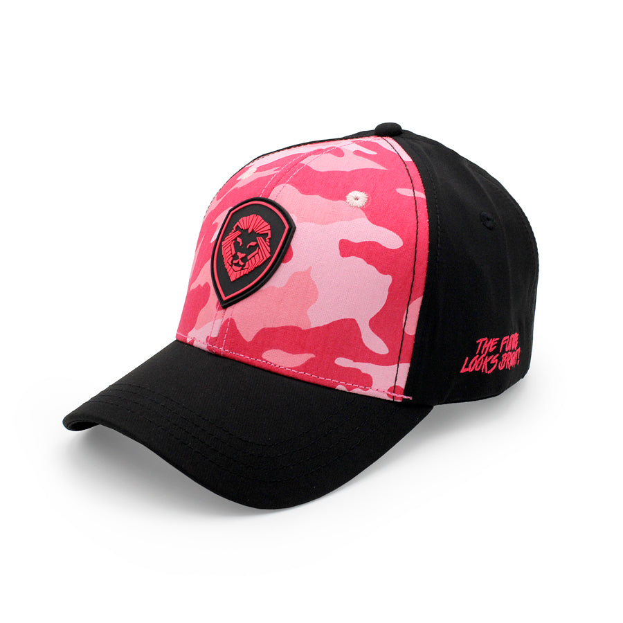 VT Shield Logo Future Looks Bright Red & Pink Camo Snapback Hat