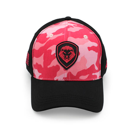 VT Shield Logo Future Looks Bright Red & Pink Camo Snapback Hat