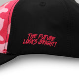 VT Shield Logo Future Looks Bright Red & Pink Camo Snapback Hat