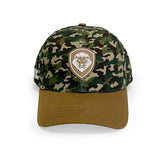 VT Shield Logo Future Looks Bright Camo Brown Snapback Hat