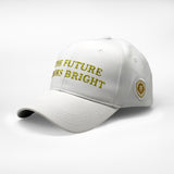 **Limited Edition 1 of 50** The Future Looks Bright White & Gold Election Snapback hat