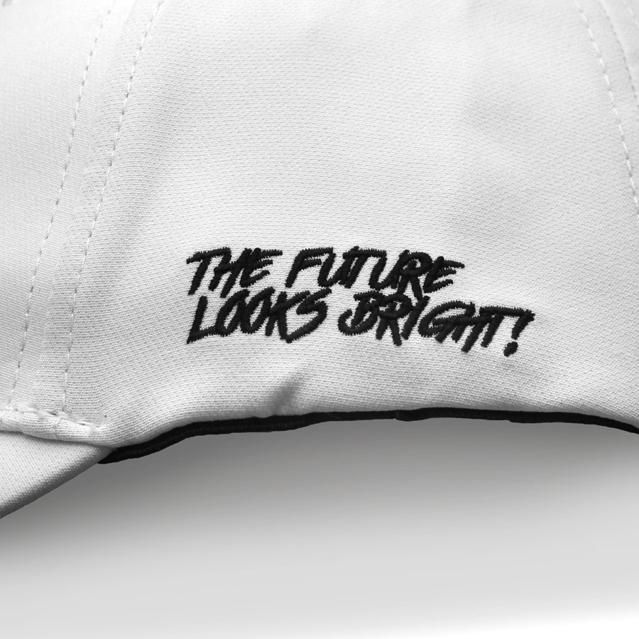 VT Shield Logo Future Looks Bright White & Black Snapback Hat