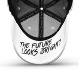 VT Shield Logo Future Looks Bright White & Black Snapback Hat