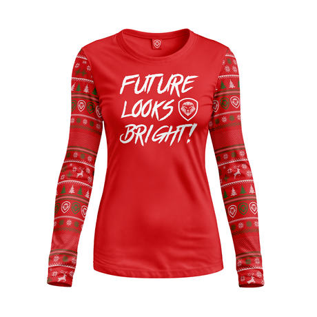 Future Looks Bright Women's Christmas Pajamas Top & Bottom Set