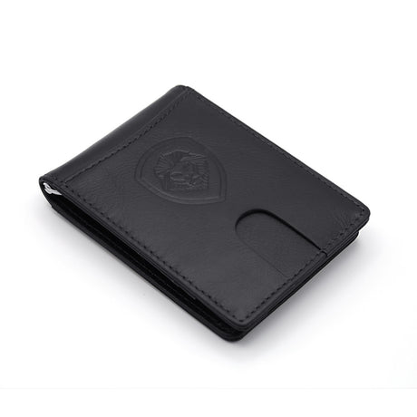 Valuetainment Black Premium leather fold Wallet