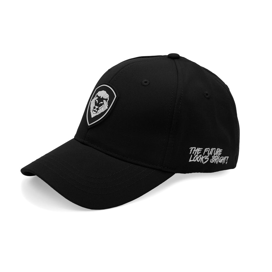 VT Shield Logo Future Looks Bright Black & White Snapback Hat