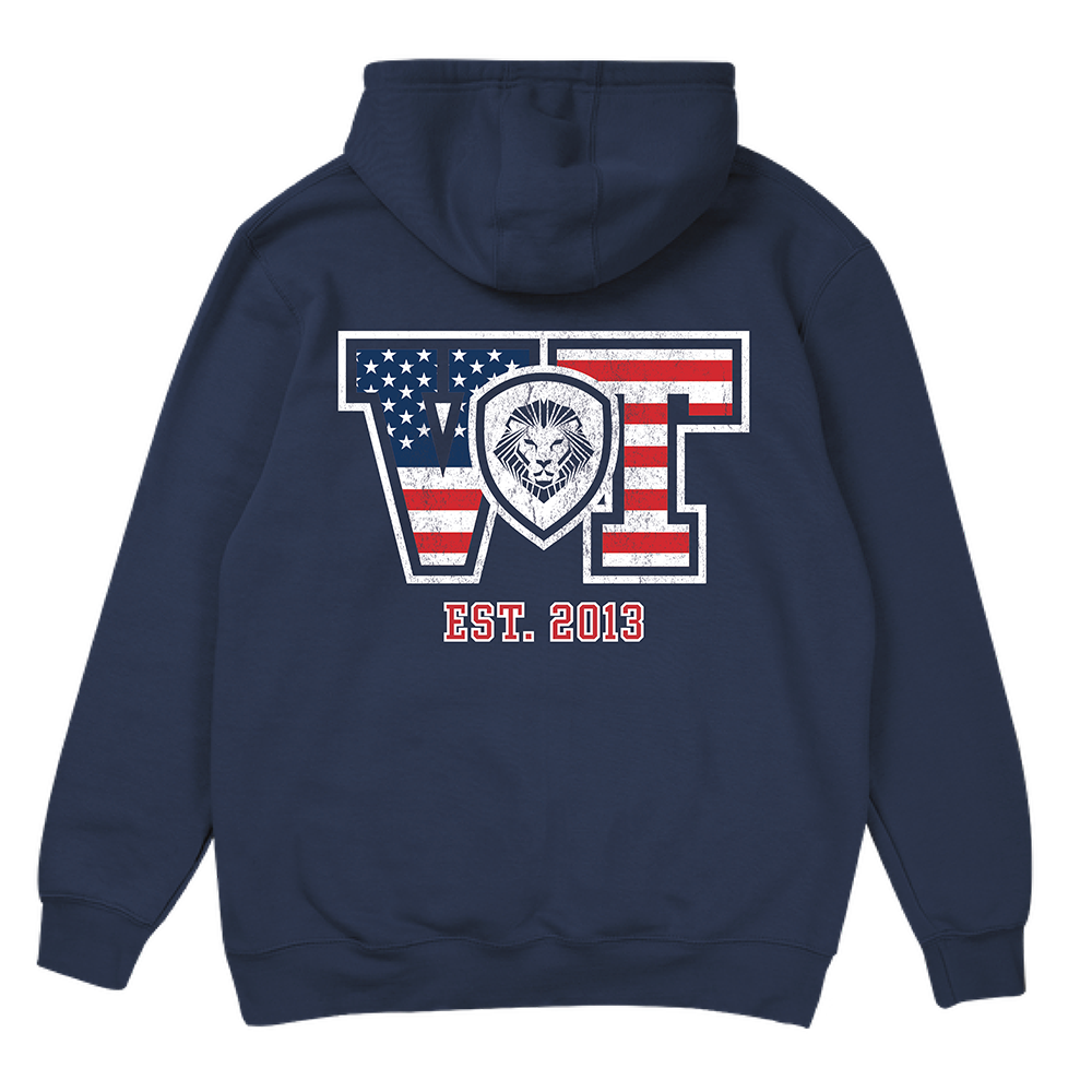 Collegiate VT Pullover Hoodie - Navy