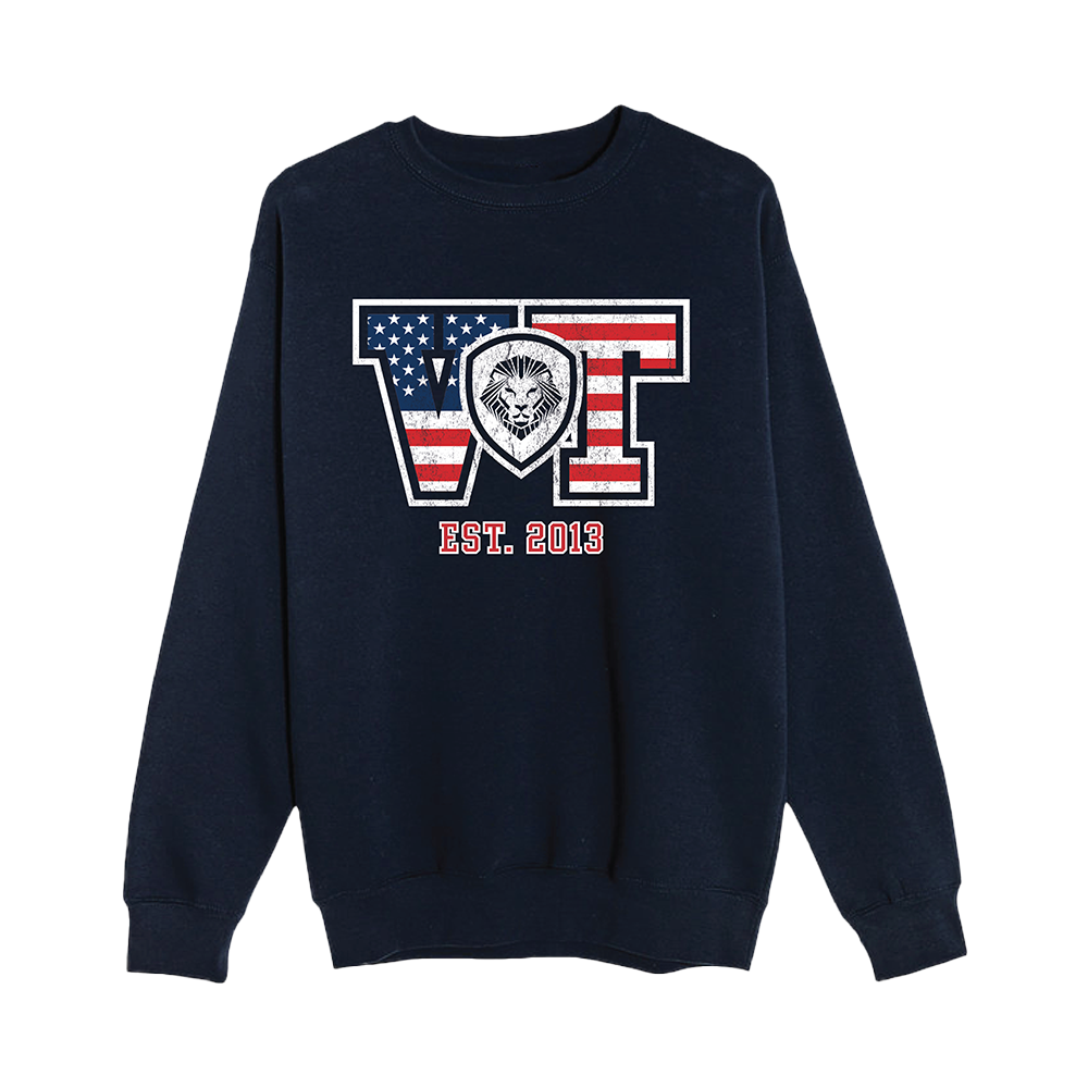 Collegiate VT Crewneck Sweatshirt - Navy