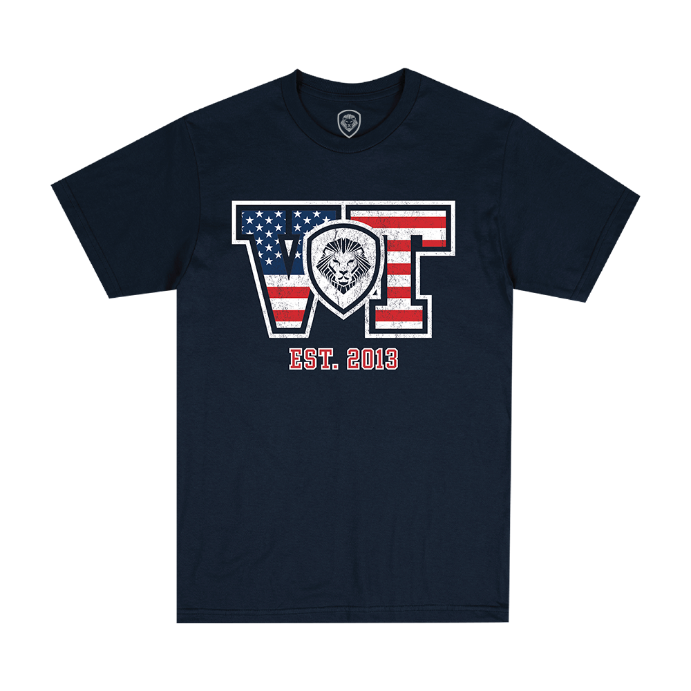 Collegiate VT Short Sleeve Tee - Navy