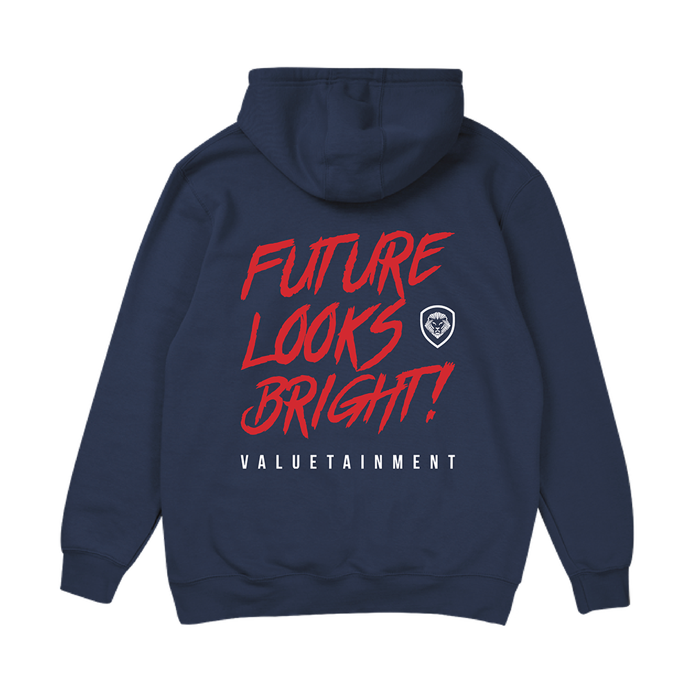 Future Looks Bright Pullover Hoodie - Navy