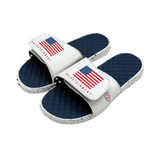 Valuetainment Lion Shield Patriotic USA Flag Comfort Slides