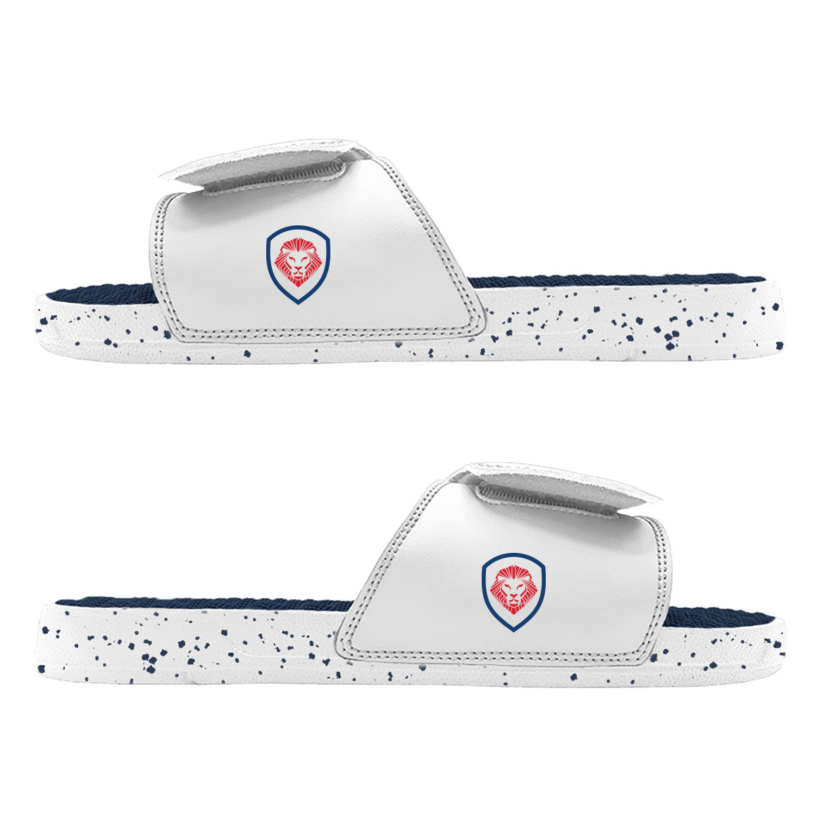Team USA Future Looks Bright White and Navy Comfort Slides