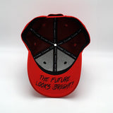 VT Shield Logo Future Looks Bright front panel Red & Black Snapback Hat