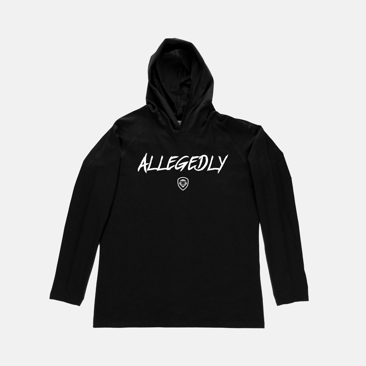 Allegedly Black Long Sleeve Lightweight Hoodie