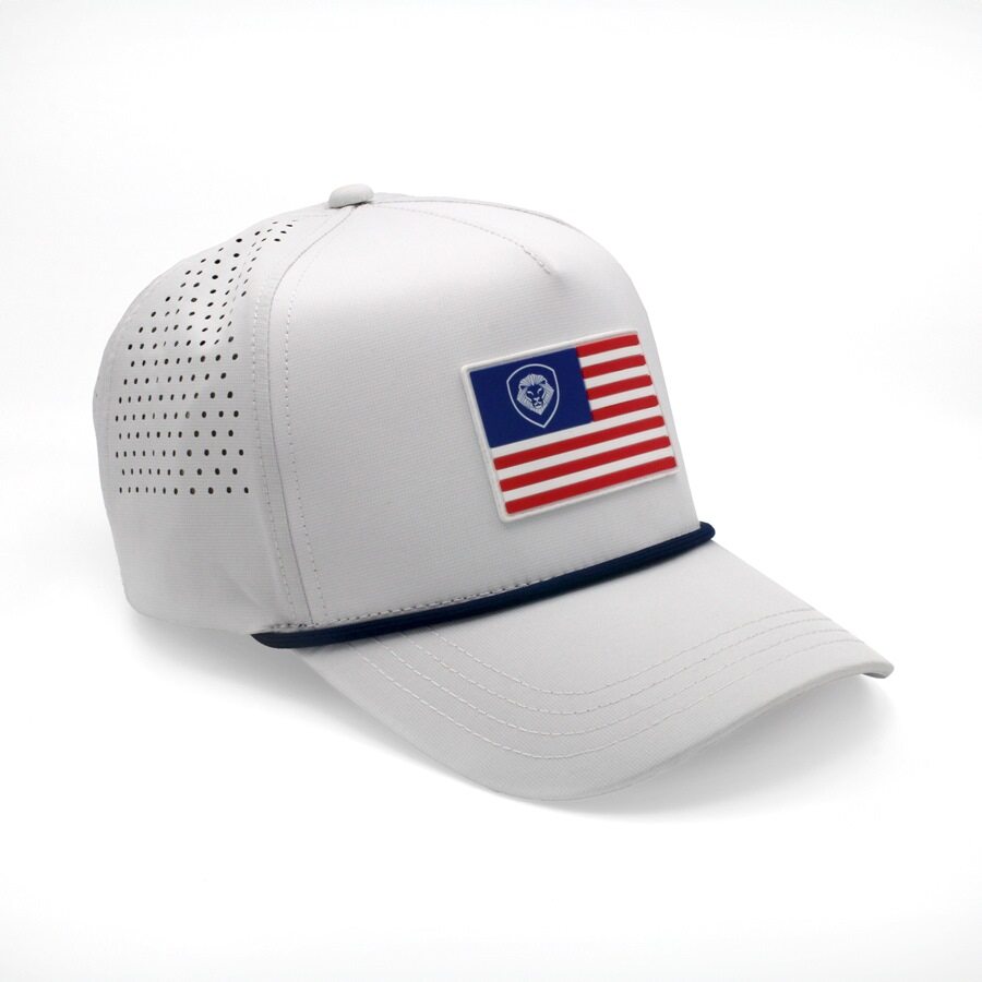 VT Flag Patch White Future Looks Bright Performance Snapback Hat