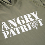 Angry Patriot Army Green Long Sleeve Lightweight Hoodie