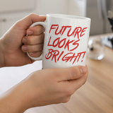 Future Looks Bright Red Lion Shield Valuetainment mug
