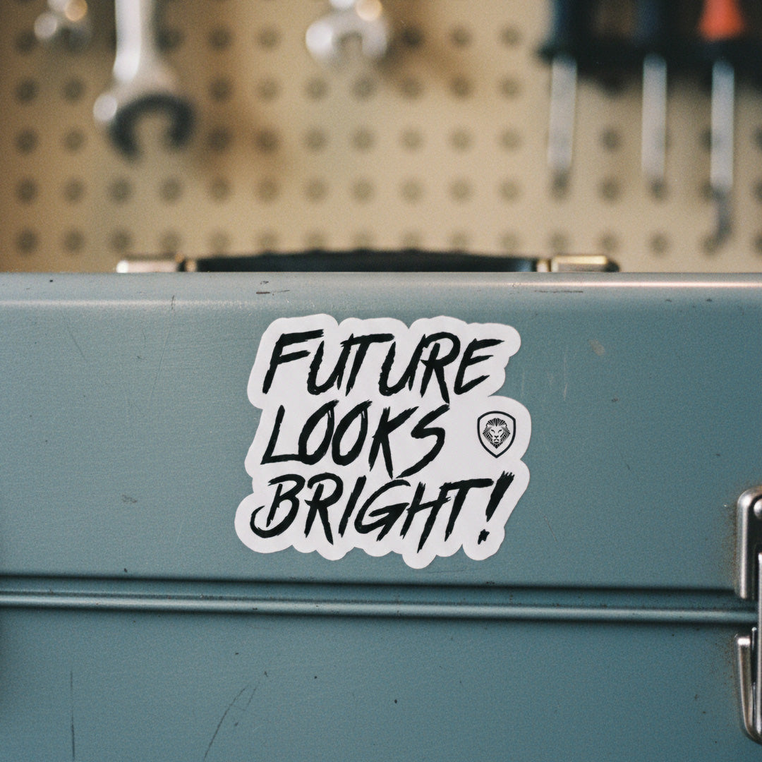 Future Looks bright Sticker (3"x 3")