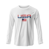 Team America Retro White Valuetainment Long Sleeve Shirt