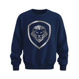 Valuetainment Blue Raised Print Performance Crewneck Sweatshirt