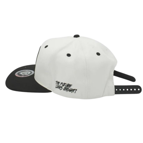 FLB Flatbill Hat - White & Black